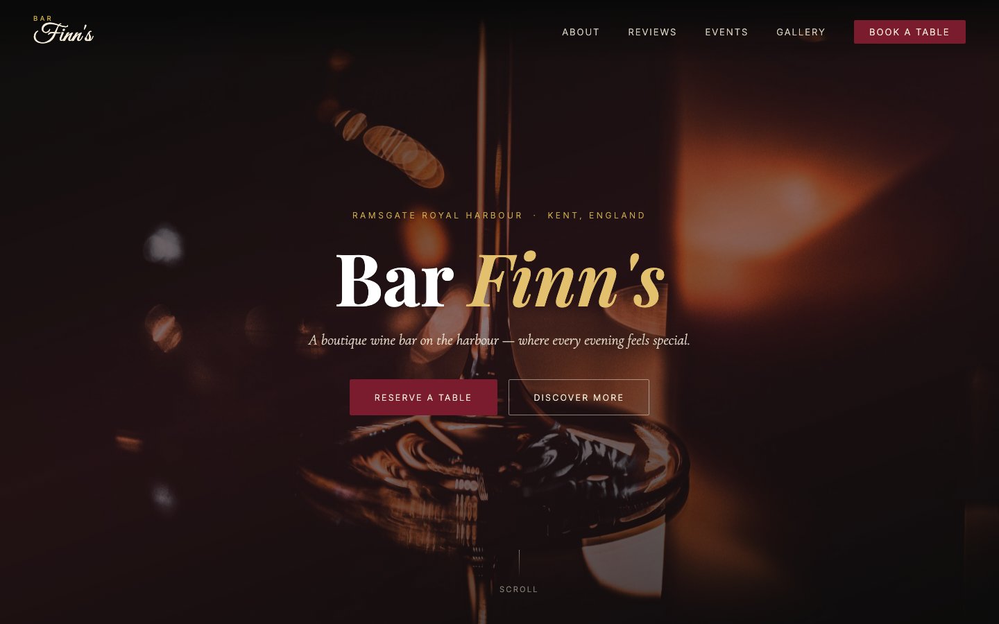 Bar Finns website